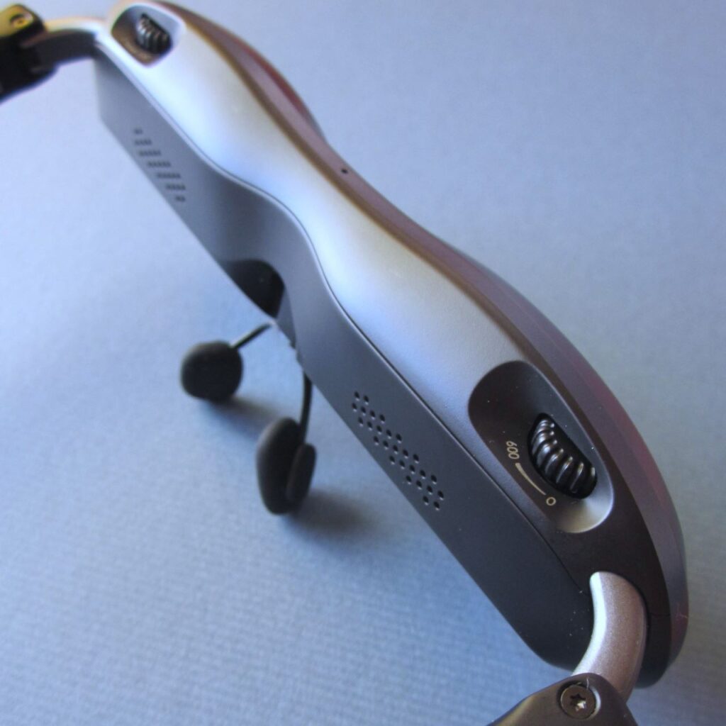 左右の視力調整ダイヤル