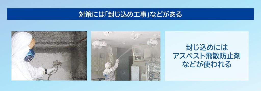 アスベスト封じ込め工事